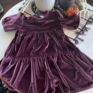 Old navy velvet tiered dress